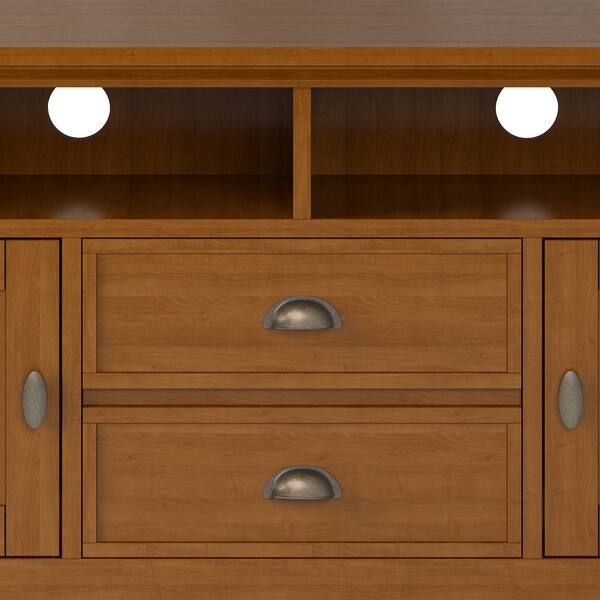 Wyndenhall Mansfield Solid Wood 72 Inch Wide Rustic Tv Media Stand For Tvs Up To 80 Inches 72 W X 16 5 D X 26 H Overstock 13917124