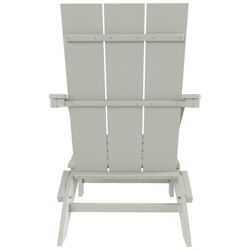 Polytrends Shoreside Modern Poly Folding Eco-Friendly All Weather Adirondack Chair (Set of 4)