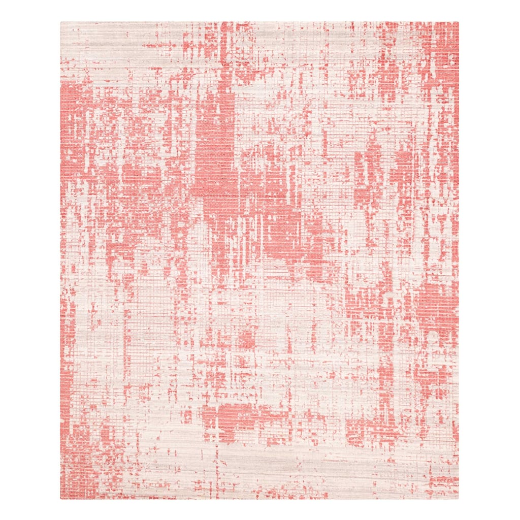 ECARPETGALLERY Hand Loomed Elysian Red Rug - 8'1 x 9'11