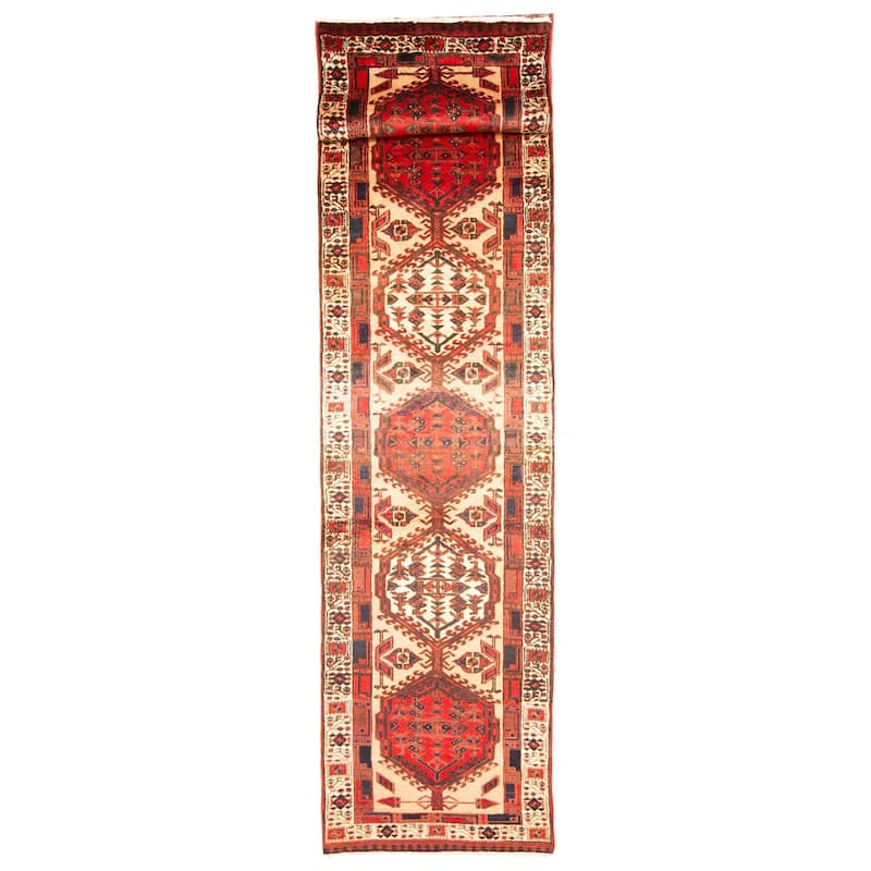 ECARPETGALLERY Hand-knotted Konya Anatolian Beige Wool Rug - 3'0 x 14'5