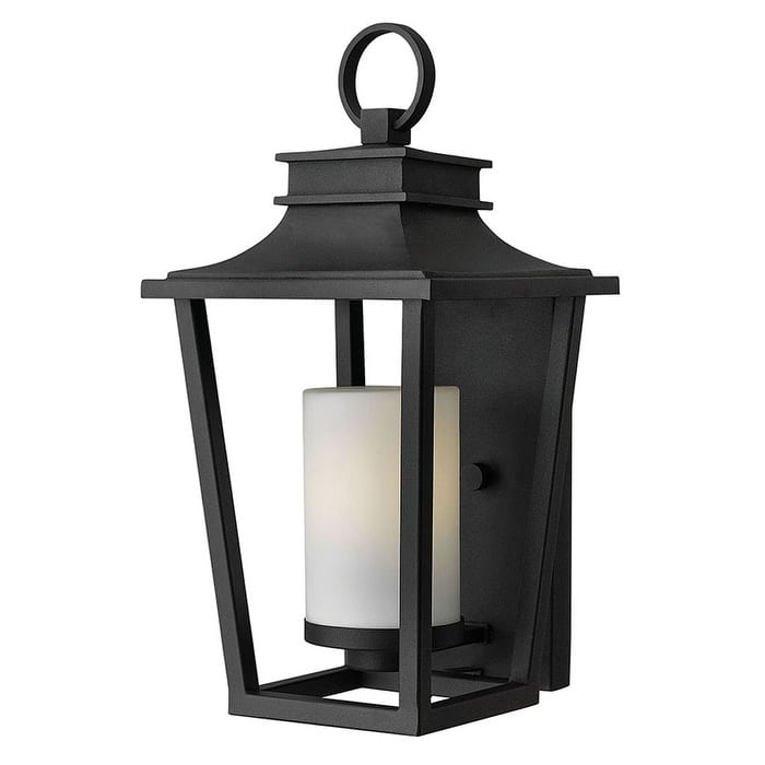Hinkley Lighting 1 Light 18.25" Height Outdoor Lantern Wall Sconce - Black