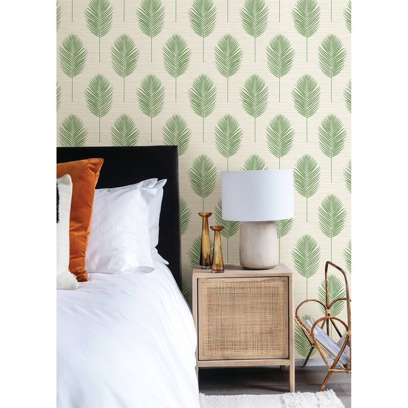 A-Street Prints Bali Green Fern Wallpaper