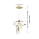 preview thumbnail 4 of 5, 1/2/3-Ring Modern LED Gold Dimmable Ceiling Light Aesthetics Island Pendant Lights