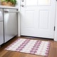 preview thumbnail 107 of 132, Premium Washable Super Soft Diamond Modern Mayfield Rug Pink - 1'8" x 2'6"