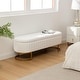 preview thumbnail 108 of 120, Velvet Storage Bench for Bedroom