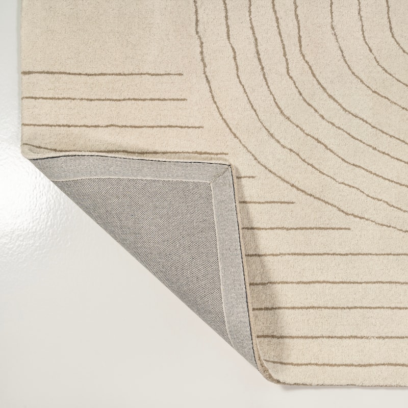 JONATHAN Y Bean Bohemian Abstract Striped Handwoven Wool Area Rug