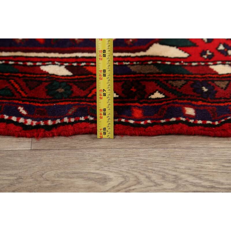 Geometric Hamedan Persian Traditional Area Rug Wool Hand-knotted - 3'2" x 5'8"