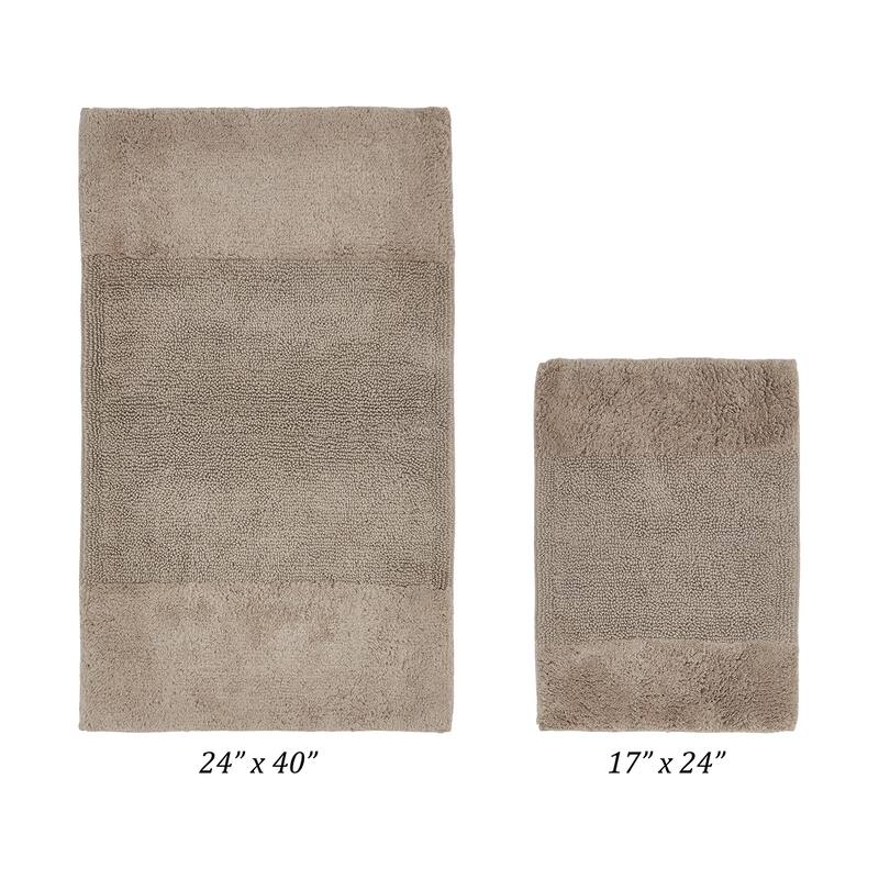 Better Trends Bath Rug 100% Cotton Water Absorbent Tufted Bathroom Rugs Set for Shower,Sink Mats Machine Wash Granada Collection