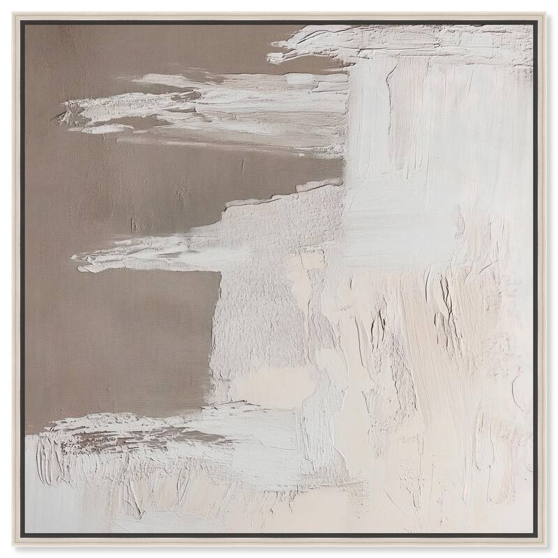 Art of Greige II Canvas by Art Remedy - 24" x 24" - Silver