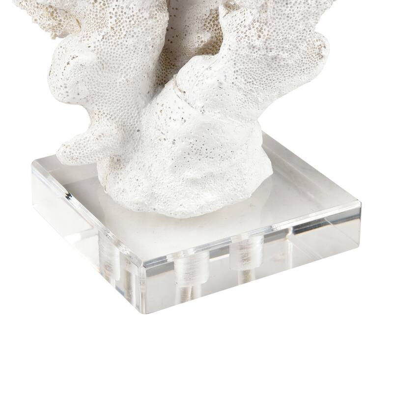 Elk Home Coral White Composite 11.75 Inch Wide Sculpture