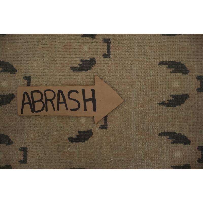 Hand Knotted Oriental 100% Wool Carpet Traditional All-Over Brown Ziegler Area Rug - 14' 9'' X 9' 11''
