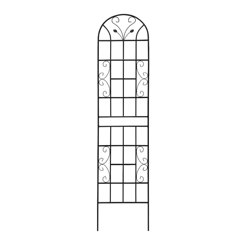 4 Pack Metal Garden Trellis Rustproof Trellis for Climbing Plants Outdoor Flower Support Black