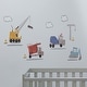 preview thumbnail 3 of 2, Bedtime Originals Construction Zone Trucks Wall Decals/Stickers