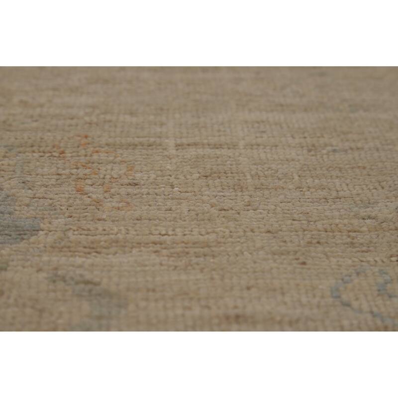 Vegetable Dye Oriental Oushak Turkish Area Rug Handmade Wool Carpet - 9'6"x 12'6"