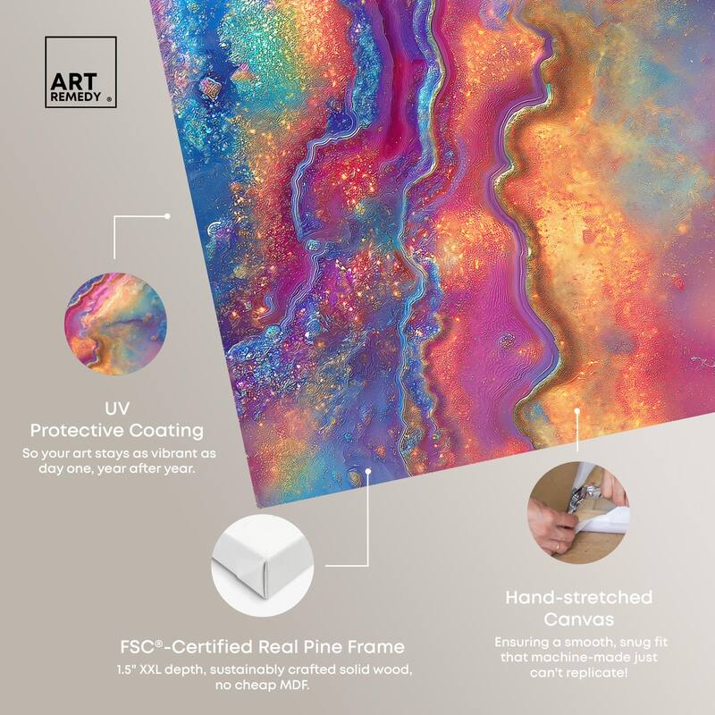 Glittering Spectrum II Canvas by Art Remedy, Gallery Wrapped