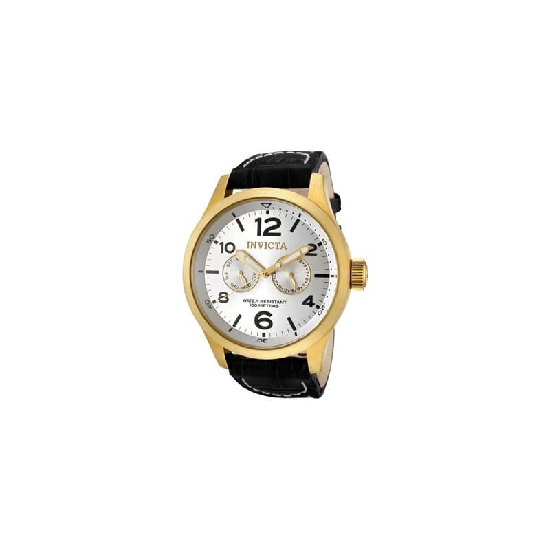 Invicta Men's 12172 Specialty Quartz 3 Hand Silver Dial Watch