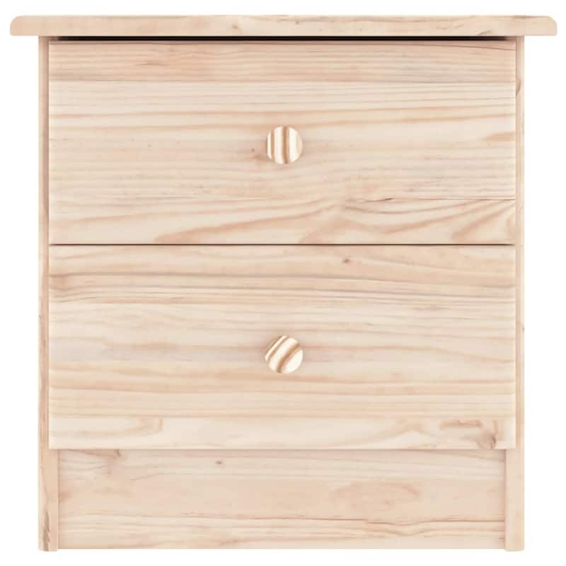 vidaXL Bedside Cabinet Nightstand End Table Living Room Bedroom Solid Wood Pine