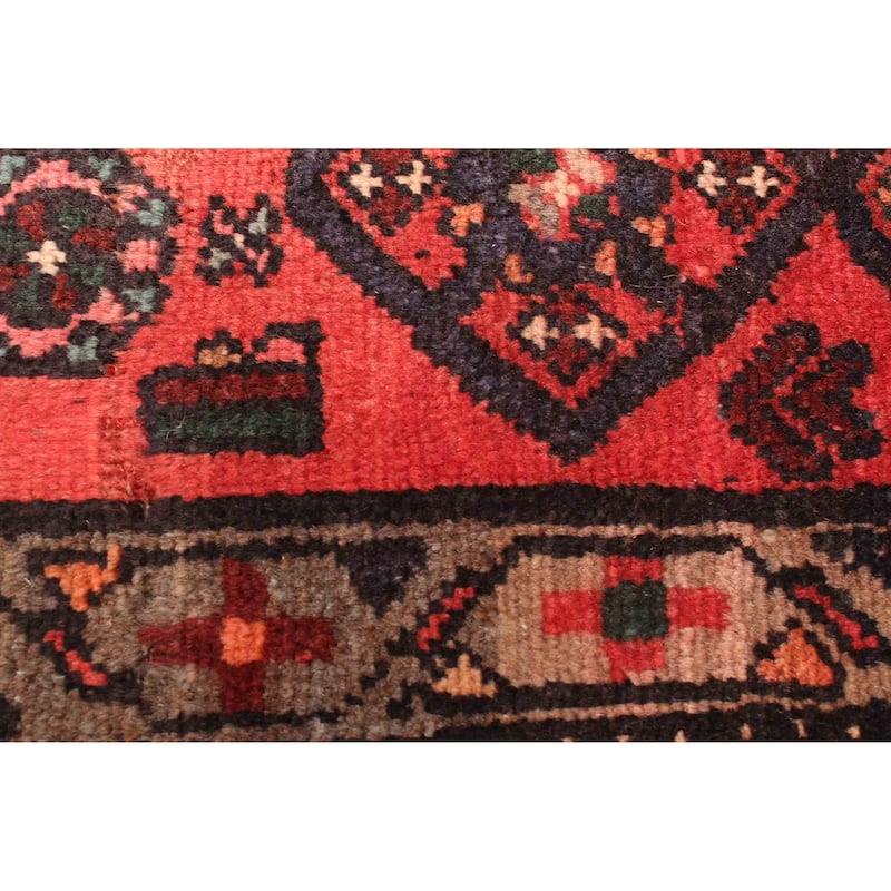 ECARPETGALLERY Hand-knotted Andelz Red Wool Rug - 4'2 x 7'8