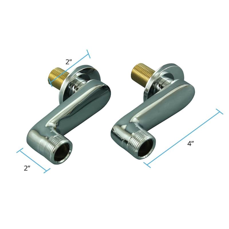 Chrome Plated Brass Swing Arm Coupler Wall Mount Adjustable Bathtub Faucet Part Renovators Supply