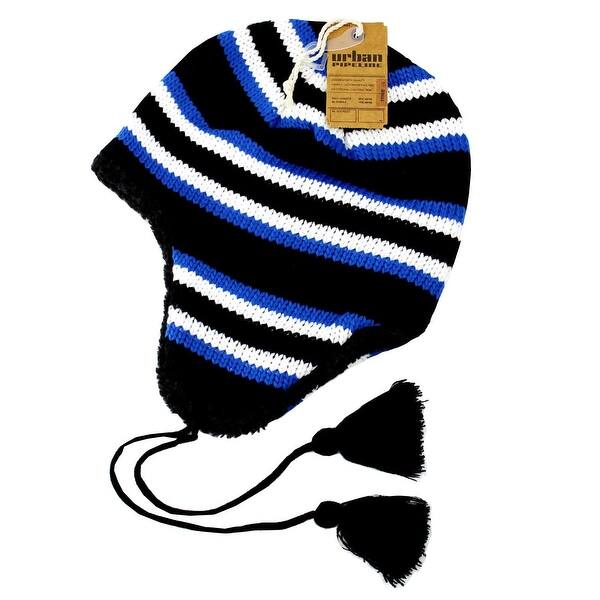 Shop Urban Pipeline Peruvian Beanie Knit Winter Hat Faux Fur
