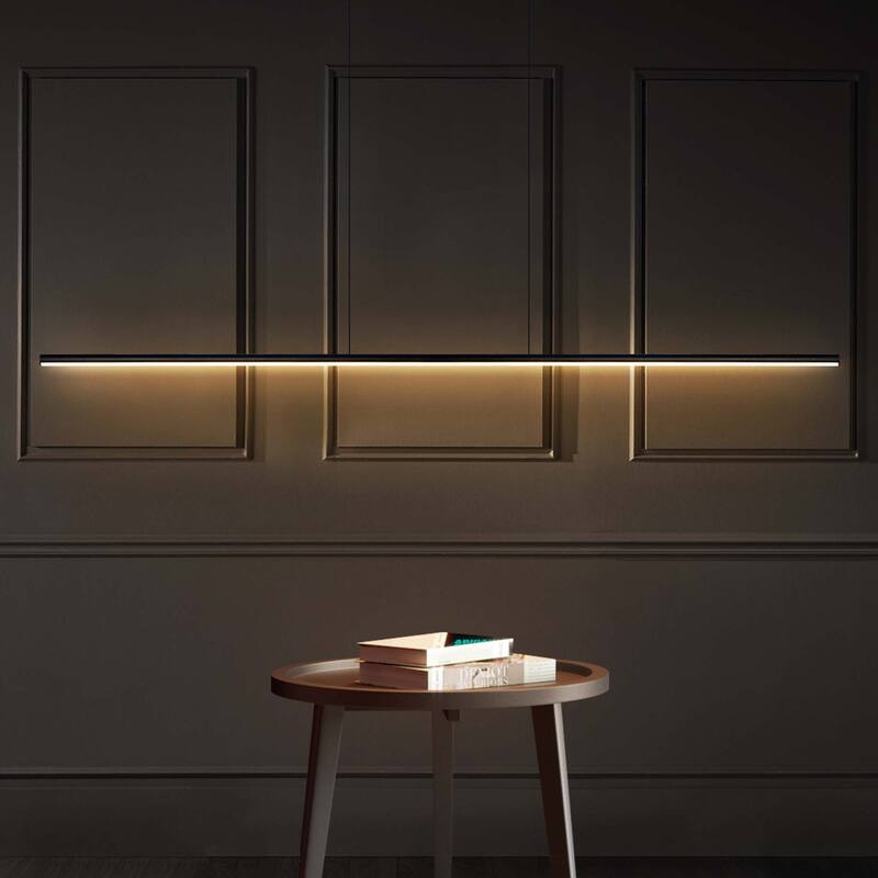 Minimalist Modern Dimmable Kitchen Island Light Linear Chandelier