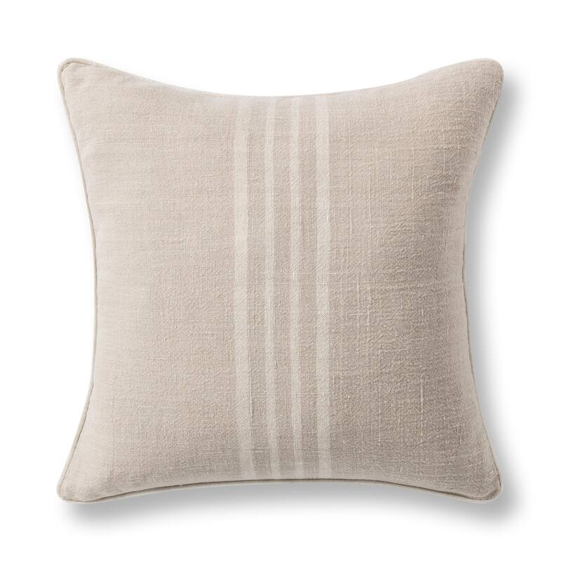 Villa by Classic Home Newport Linen Fabric Throw Pillow
