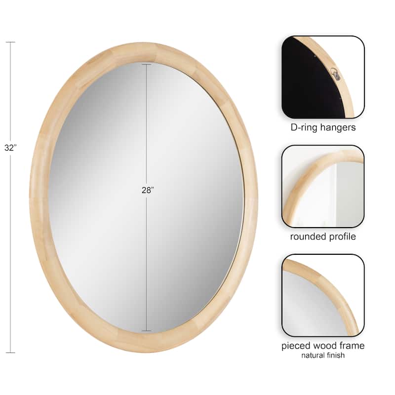 Kate and Laurel Dessa Round Wall Mirror