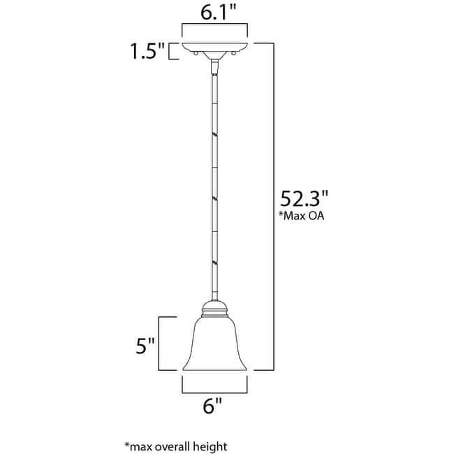 Maxim Basix 7" Wide Mini Pendant