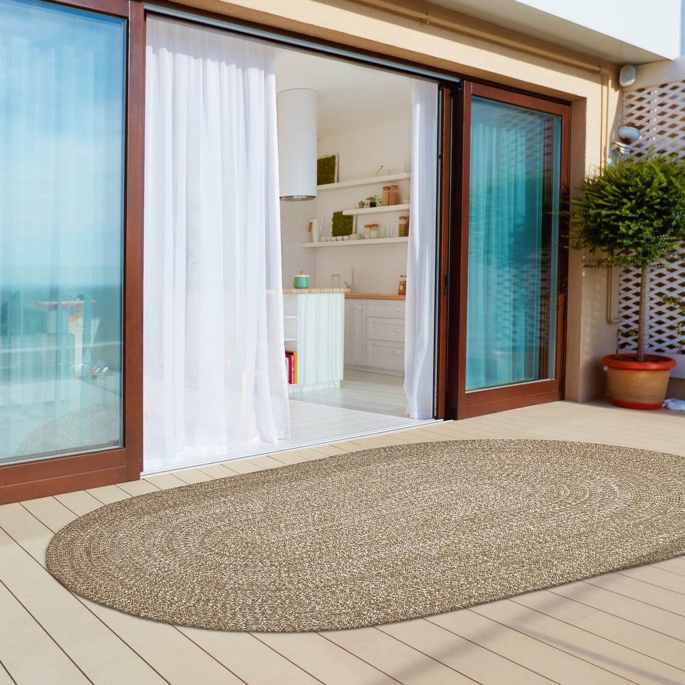 Superior Braided Dual Tone Reversible Indoor Outdoor Area Rug