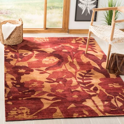 SAFAVIEH Couture Hand-knotted Tibetan Reinharda Modern Wool Rug