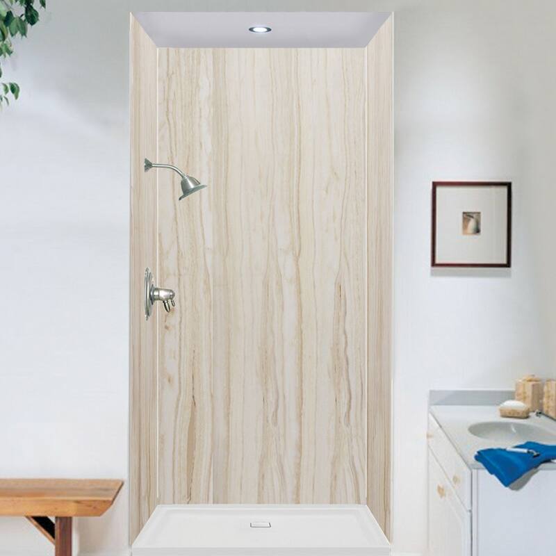Transolid Expressions 36-in X 36-in X 96-in Glue to Wall Shower Walls - 36" x 36" x 96" - 36" x 36" x 96"