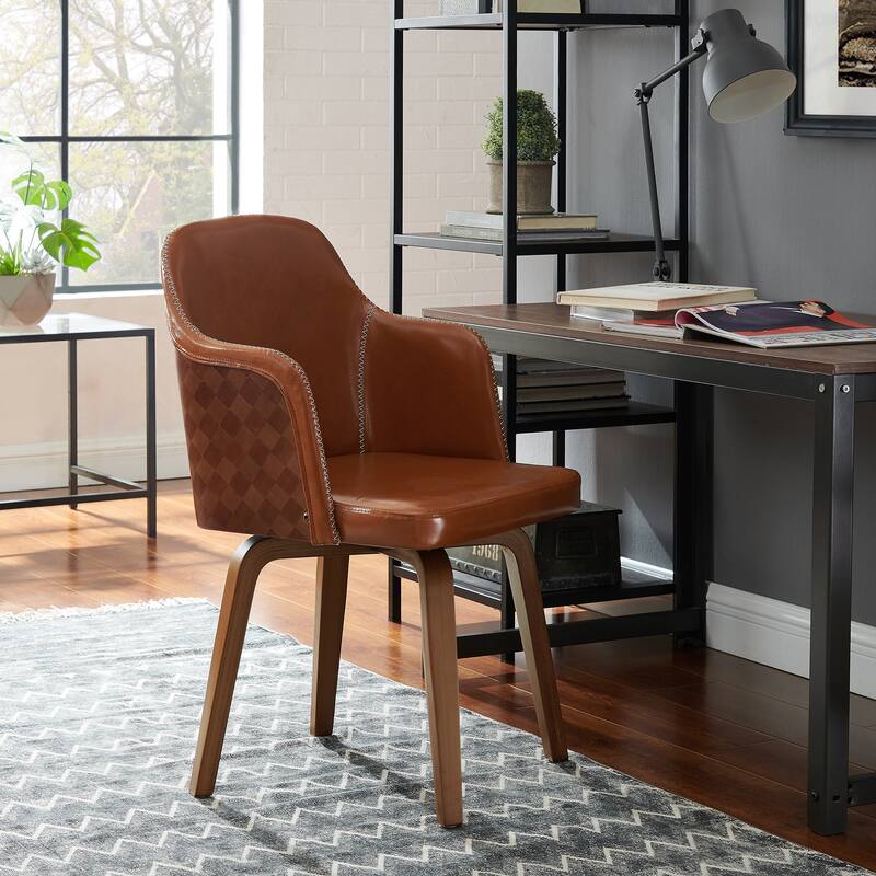 Art Leon Mid-century Swivel Accent Armchair