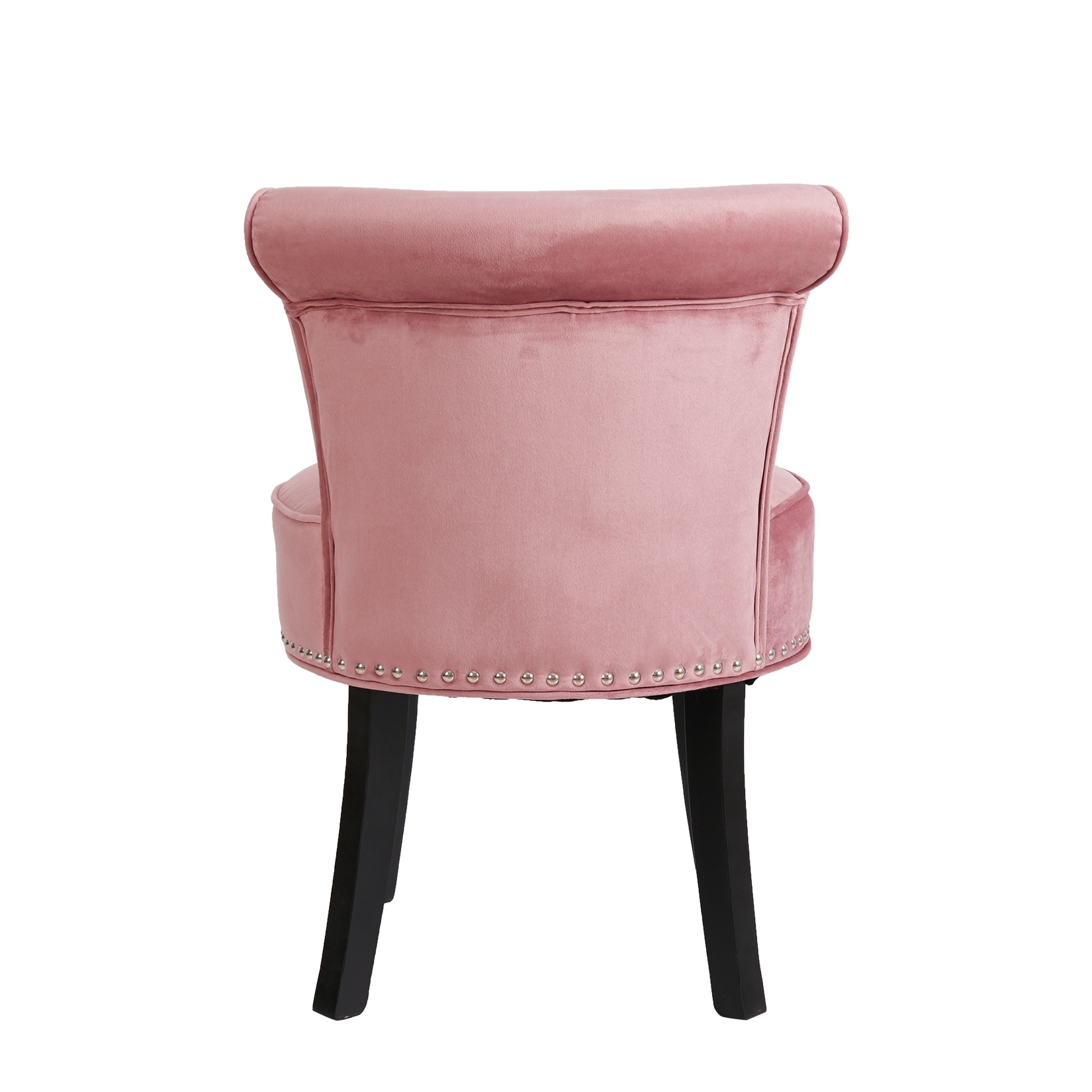 Velvet Tufted Vanity Stool Low Back Makeup Chair 19
