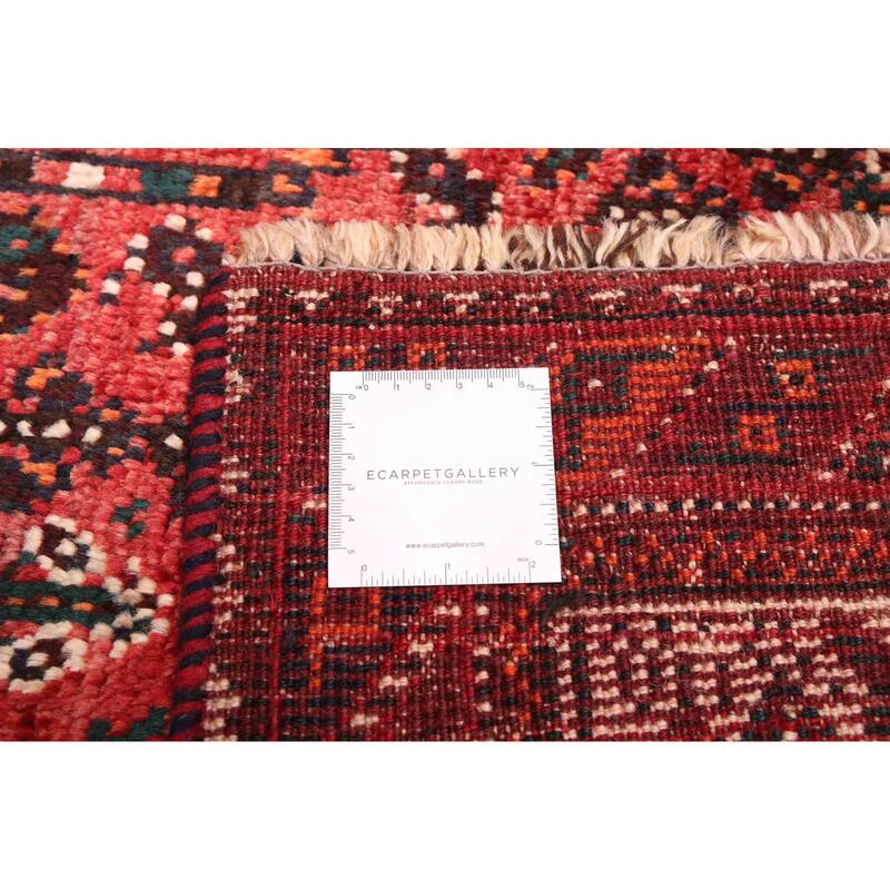 ECARPETGALLERY Hand-knotted Melis Vintage Red Wool Rug - 6'9 x 9'10