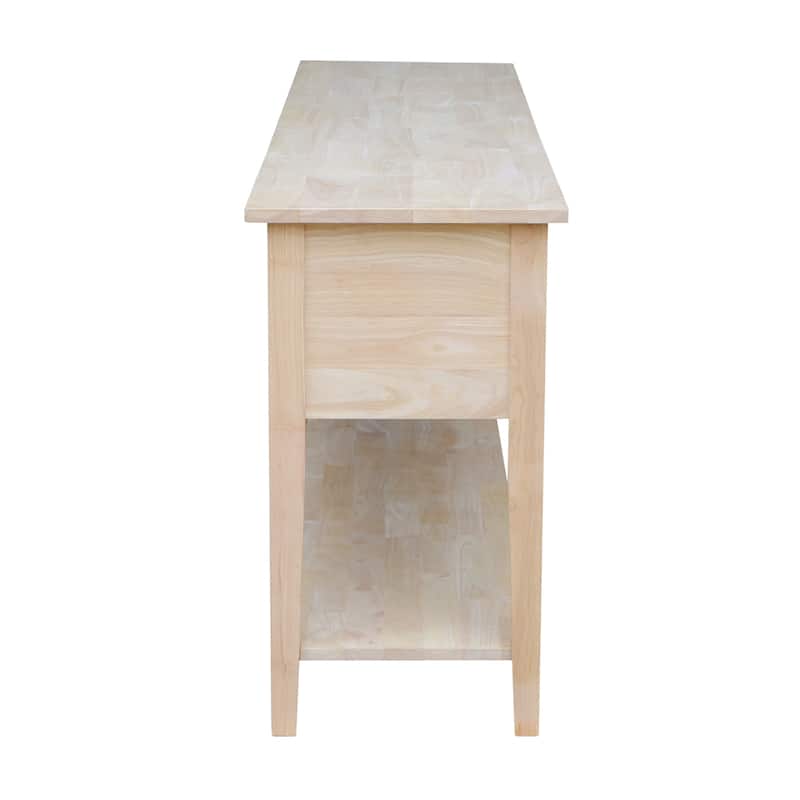 Solid Parawood Entertainment Stand - 72"W x 17"D x 30"W