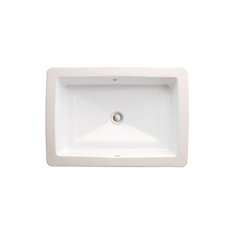 DXV D20110000 Pop 18" Rectangular Vitreous China Undermount Bathroom - Canvas White