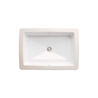 DXV D20110000 Pop 18" Rectangular Vitreous China Undermount Bathroom