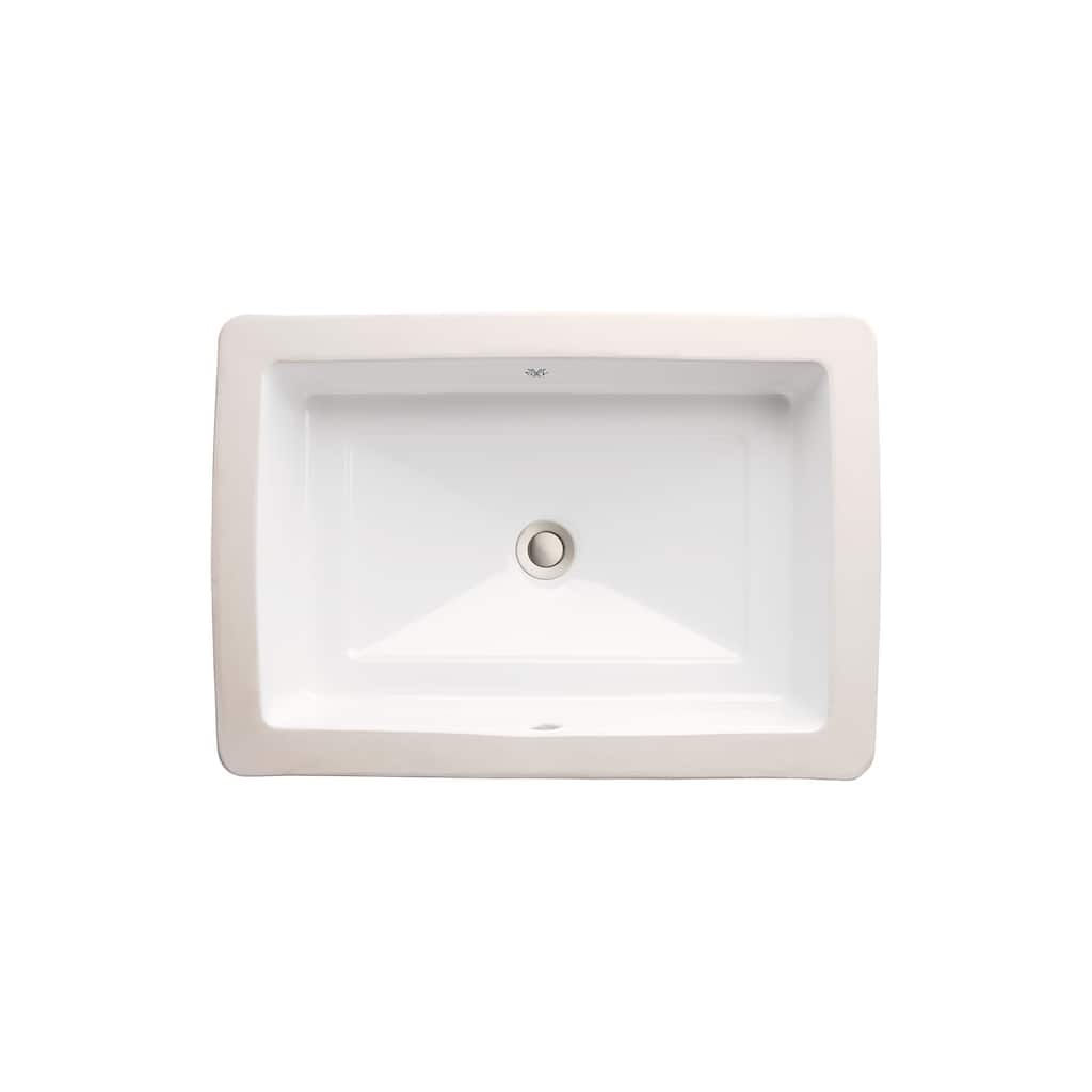 DXV D20110000 Pop 18" Rectangular Vitreous China Undermount Bathroom