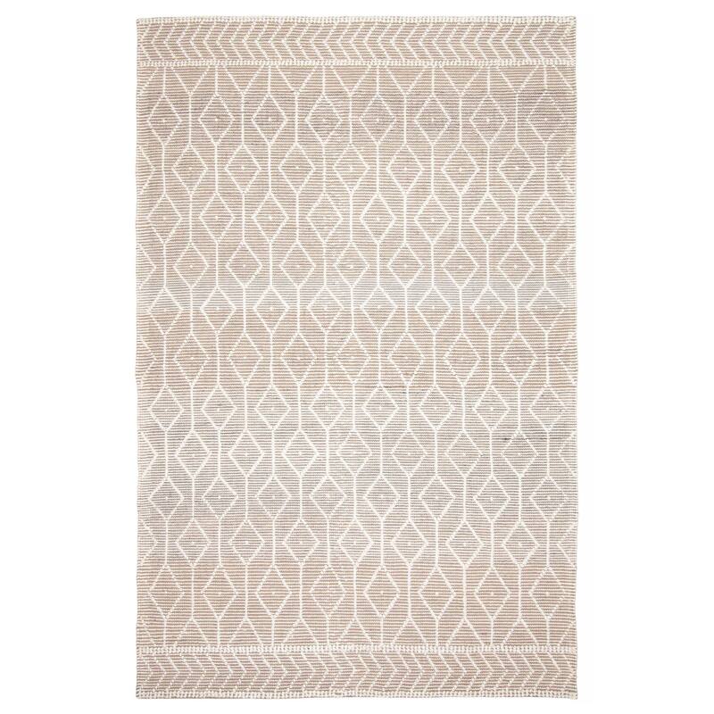 ECARPETGALLERY Braid weave Sienna Taupe Wool Rug - 6'3 x 8'11 - Taupe - 6'3 x 8'11