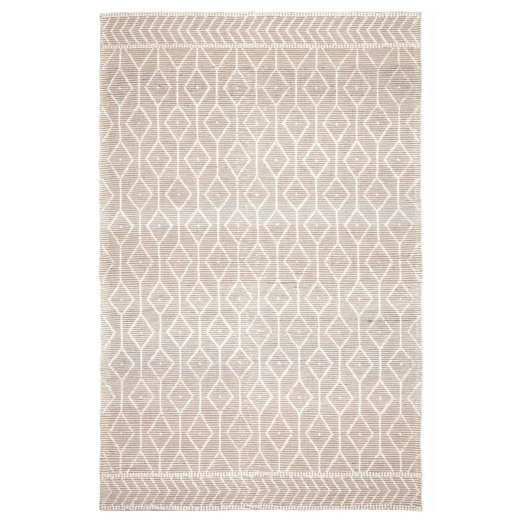 ECARPETGALLERY Braid weave Sienna Taupe Wool Rug - 6'3 x 8'11