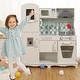 preview thumbnail 5 of 4, Play Kitchen for Kids, Wooden Kitchen Playset