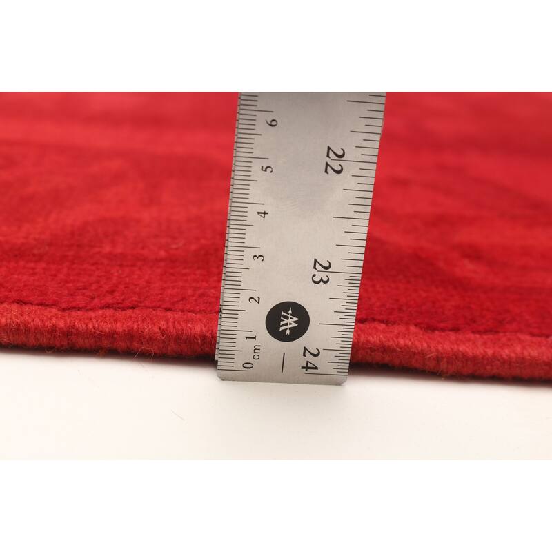 ECARPETGALLERY Hand-knotted Color Transition Red Wool Rug - 2'6 x 8'4