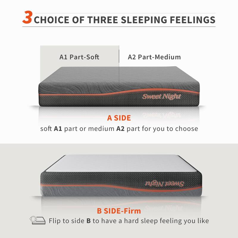 Sweetnight 8-inch Medium Gel Memory Foam Tight Top Mattress