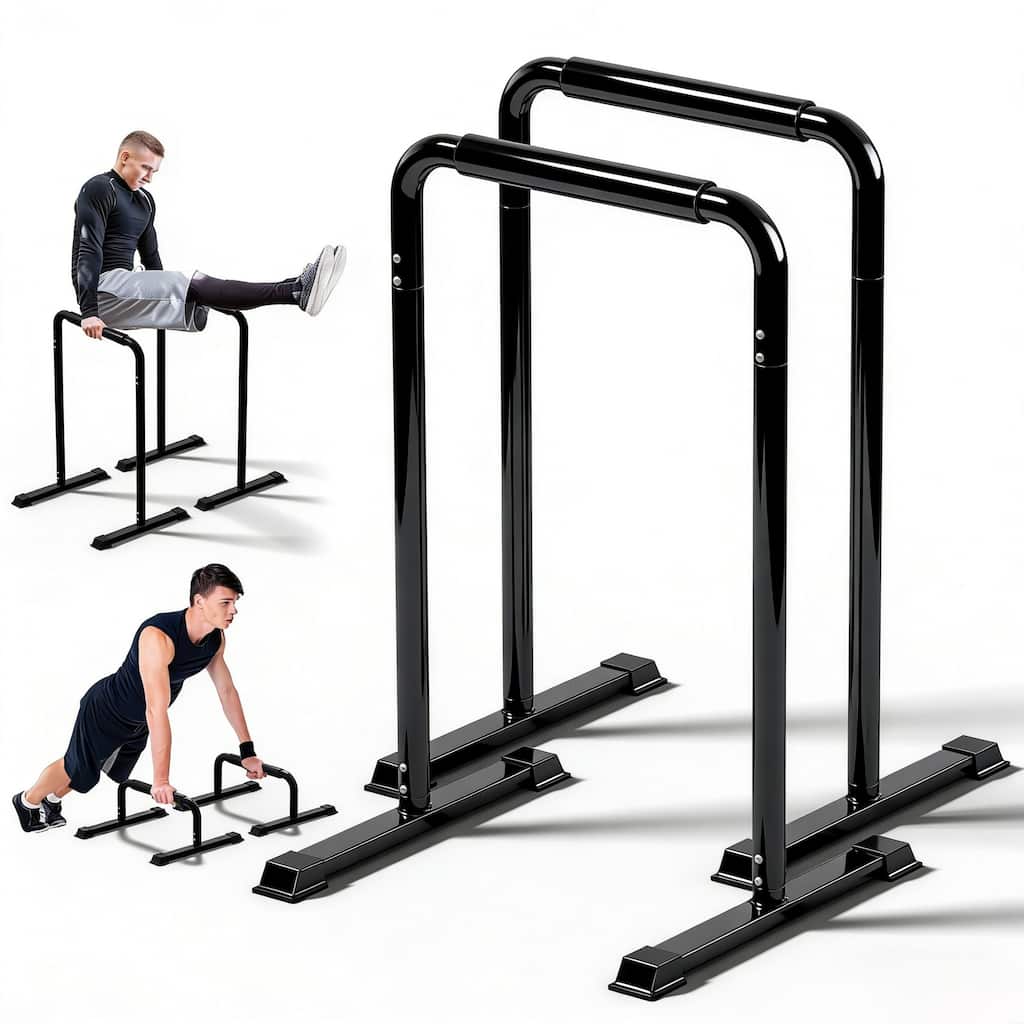 Zenova Adjustable Dip Bars 880LBS Heavy Duty Parallel Bars for Calisthenics Home Gym Equipment