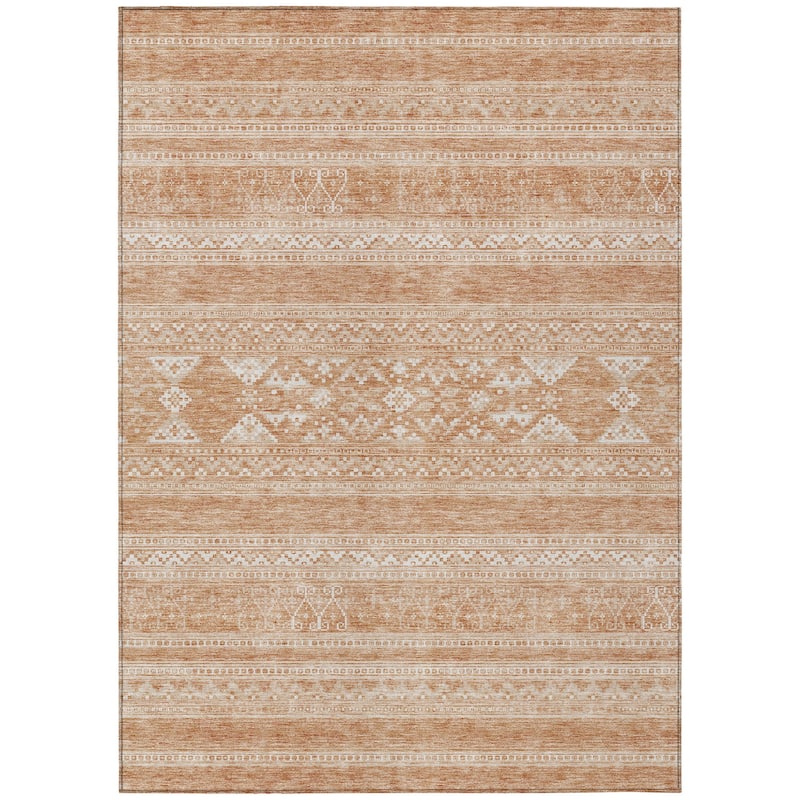 HomeRoots Southwestern Transitional Rectangle Outdoor Rug