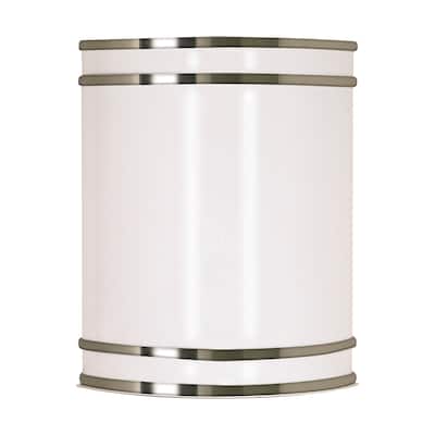 Glamour LED 9 inch Wall Sconce Brushed Nickel Finish CCT Selectable 3K/4K/5K