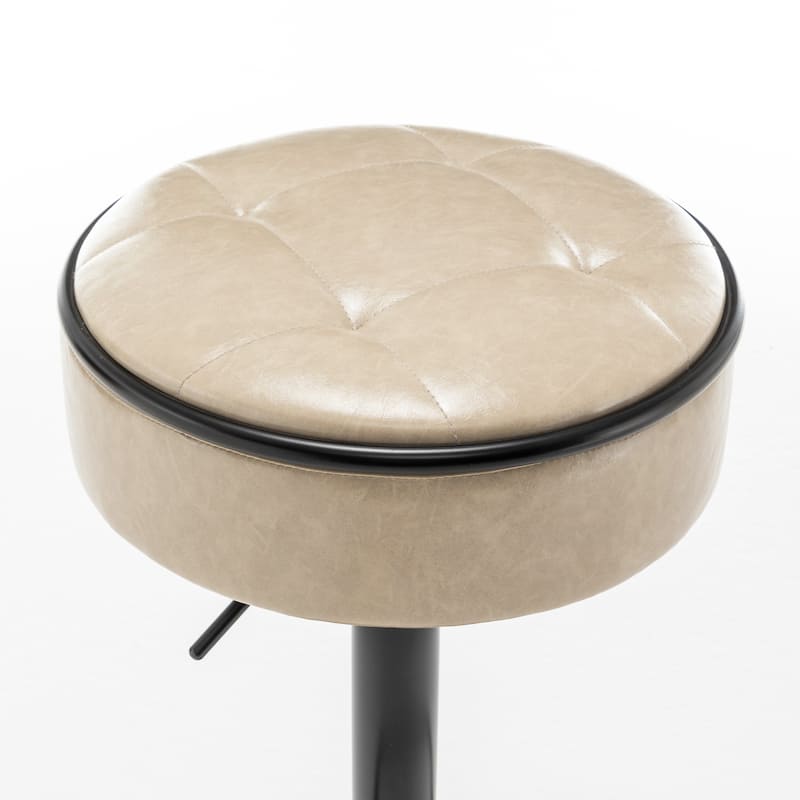 Round Storage Bar Stool Set of 2