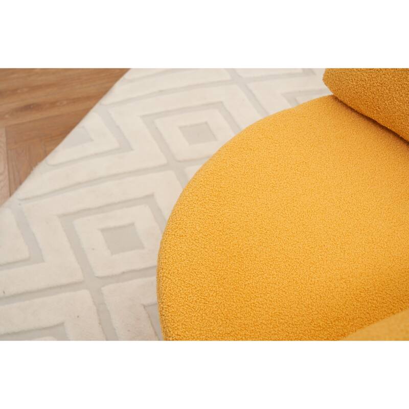 360° Swivel Chair with Storage and Throw Pillows