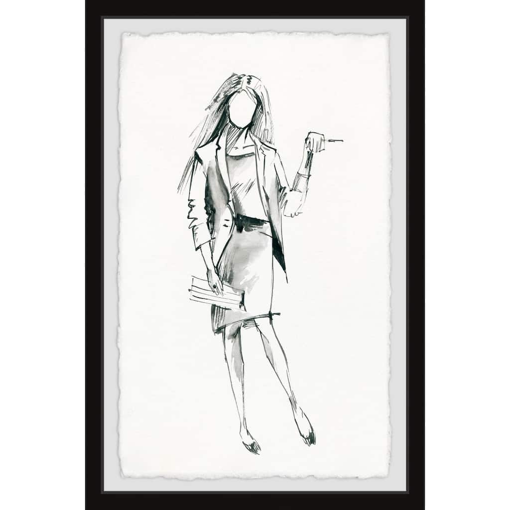 Office Attire Framed Wall Art, Elegant Home Touch - Sophisticated Artwork for Refined Décor