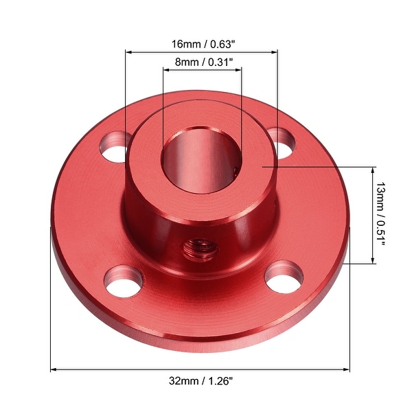 Buy Diotech 4 Pack 5 Flange Coupling Connector Rigid Guide Shaft